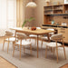 Upholstered Dining Chairs Set of 4 Mid-Century Modern Kitchen & Dining Room Chairs with PU Leather Seat and Backrest Ergonomic Sillas De Comedor(Original/Beige)