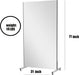71" X 31" Oversized Mirror on Wheels Black Glassless 360°Huge Dancing Rolling Dance Studio Full Length Standing for Home Gym Workout Large (Black Rolling Mirror 71" X 31", Large)