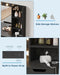 Vanity Desk with Mirror and Lights - Makeup Vanity Desk with 4 Drawers, Built-In Power Outlet & USB, Adjustable LED Lighting, Makeup Table for Bedroom