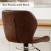 Bar Stools Set of 4, Modern Swivel Counter Height Barstools for Kitchen Island Chairs, Adjustable Fabric Bar Stools with Back for Kitchen Counter Bar, Brown