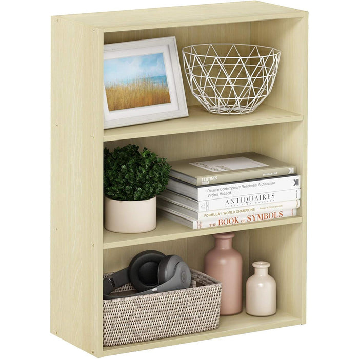 Pasir 3-Tier Open Shelf Bookcase, Maple