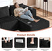 100Inch U Shaped Oversized Modular Sofa LuxuriousCorduroy
