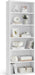 CUSTOS Collection - Bookshelf, 6-Tier Bookcase, Book Shelf, Open Storage Shelf, 9.4 X 23.6 X 63.3 Inches, for Living Room, Home Office, Dinning Room, Cloud White ULBC166T14