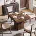 Square Dining Table for 4, 31.5" Farmhouse Small Kitchen Table