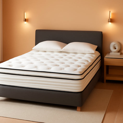 12 Inch Queen Size Mattress, Hybrid Memory Foam, Medium Feel