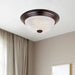 11 In. Small 2-Light Oil Rubbed Bronze Ceiling Light Flush Mount