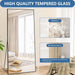 76"X34" Large Full Length Mirror, Oversized Floor Mirror, Black