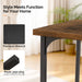 SeventyPointEight Inch Rustic Brown Farmhouse Dining Table