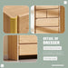 Modern 7 Drawers Dresser for Bedroom, 54.7" Tall Dresser-Natural