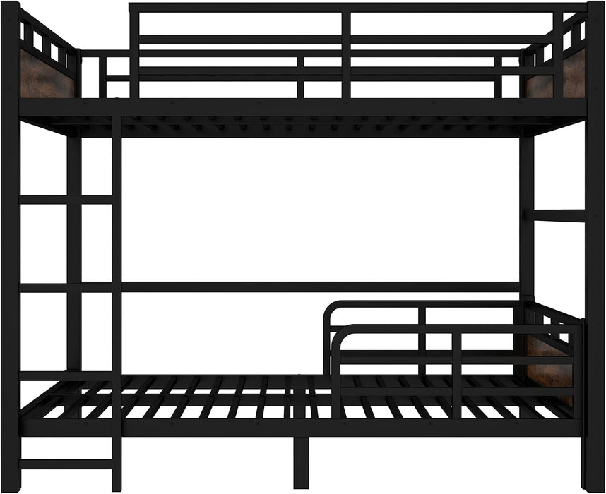 Full Over Full JetBlack PowderCoated Bunk Guardrail