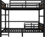 Full Over Full JetBlack PowderCoated Bunk Guardrail