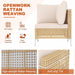 Boho Outdoor Patio Furniture Set with Non-Slip Cushions - 7 Piece