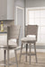 Clarion Swivel Counter Height Stool, Distressed Gray
