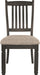 Tyler Creek 20" Dining Room Upholstered Chair, 2 Count, Antique Black