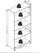 Contemporary Amber Pine Four Tier Bookcase Storage