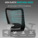Office Chair, Ergonomic Computer Desk Chair, Sturdy Executive Task Chair - Adjustable Lumbar Support, Flip-Up Arms, Tilt Function, Comfy Wide Seat, Swivel Mesh Home Office Desk Chairs (Black)