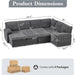 Convertible Sofa Bed With CloudLike Storage Chaise