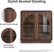 31.5" Sideboard Buffet Cabinet with Arched Glass Doors