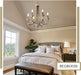 French Country Chandelier 20 Inch Whitewashed Wood