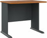 Bush Business Furniture Series a 36W Desk in Natural Cherry and Slate, Compact Workstation for Home or Office, Small Desktop Solution for Limited Workspace