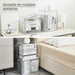 Stackable Cube Storage Organizer Clear Display Case