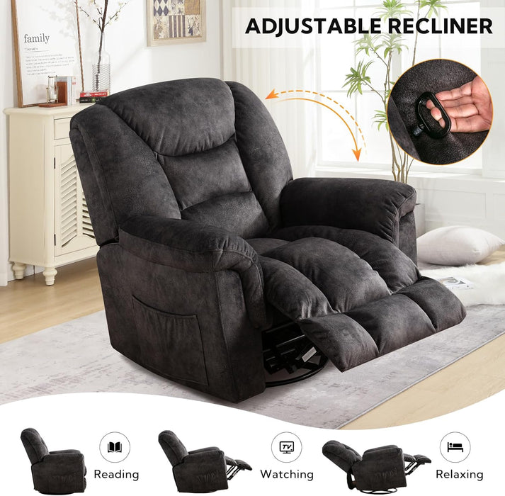 Oversized Swivel Recliner for Big Man