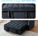 Black Velvet Convertible Sleeper Sofa Bed Luxurious