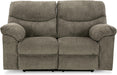 Tufted Recliner Loveseat - Light Gray