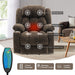 Power Lift Recliner Chair for Elderly , Massage Reclining Chairs with Heat & Vibration , Plush Fabric Heavy Duty Electric Sofa Home Living Room Chairs,Chenille Brown