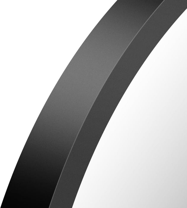 Arched Mirror 30X48 Inch, Black Arched Bathroom Mirror Wall Mounted Modern Black Aluminum Frame Decor Large Dresser Mirror for Bedroom Living Room Entryway, Hanging or Leaning against Wall