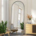 Full Length Mirror, 71"X28" Arched Floor Mirror, Mirror Full Length with Stand, Wall Mounted Mirrors for Living Room Bedroom,Black