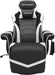 900 Gaming Recliner - Video Games Console Recliner Chair, Computer Recliner, Adjustable Leg Rest and Recline, Recliner with Cupholder, Reclining Gaming Chair with Footrest - White