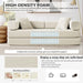 78Inch Convertible Sleeper Sofa Bed BeigeUpholstery