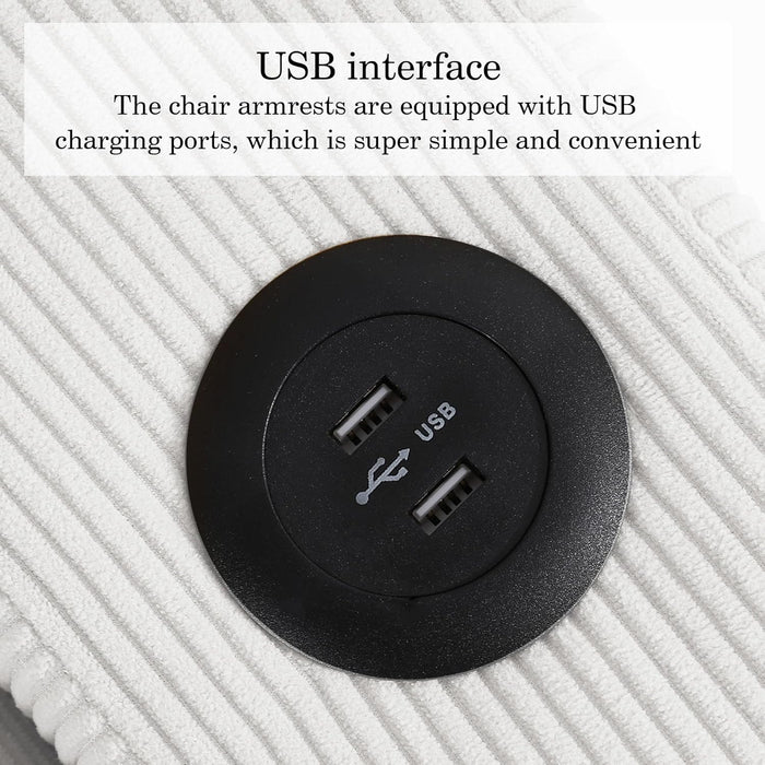 Beige Adjustable Sleeper Chair Sofa Bed Upholstered