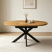 43"-59" Extendable Dining Table for 4-6, Heavy Duty X-Leg Table