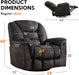 Oversized Swivel Recliner for Big Man