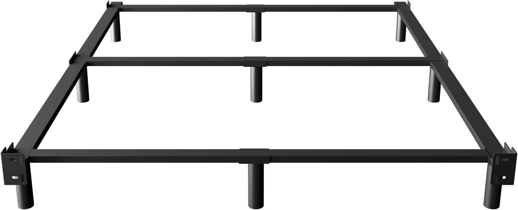 7 Inch Queen Bed Frame for Box Spring and Mattress, Black