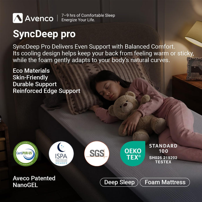 Syncdeep 8 Inch Full Mattress for Deep Sleep, Memory Foam Mattress