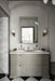 Metro Beaded Wooden Frame Bathroom Mirror 24"X36" Large Framed Deco Wall Mirror with Angled Beveled Frame for Living Room Entryways, Washrooms (#RFM2436S)