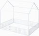Premium PowderCoated Metal Montessori Floor Bed White