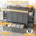 Spacious Murphy Bed With Generous Nightstands Grey