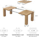 Extendable Dining Tables for 4-10, Modern Farmhouse Kitchen Table