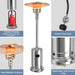 50000 BTU Stainless Steel Propane Patio Heater with Trip over Protection