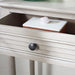 Home Collection Tate Greige 2-Drawer Bottom Shelf Console Table