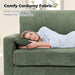 70In Emerald Corduroy Oversized Cushioned ThreeSeater Sofa