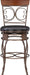 Company Back Scroll  Big and Tall Barstool, Bar Height, Dark Bronze/Brown