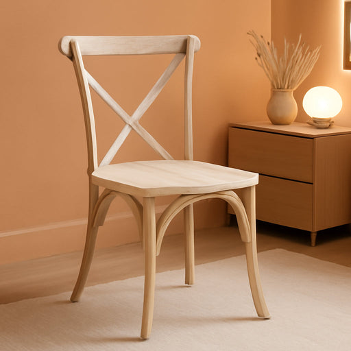 2-Pack Lime Wash X-Back Chair