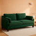 84Inch Extra Deep Luxuriously Textured LinenVelvet Sofa