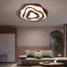 Nordic Irregular Flush Mount Solid Wooden Ceiling Light for Living Room