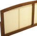 Halcyon Cane Woven Rattan King Headboard in Walnut